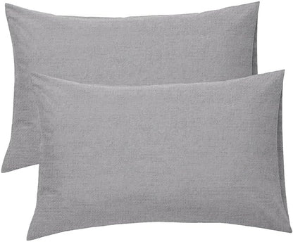 KHIM® 100% Soft Brushed Cotton Flannelette | 16Inch/40CM Extra Deep Fitted Sheets | Single Double King Super King, Pillowcase Pair Available in 8 different colors